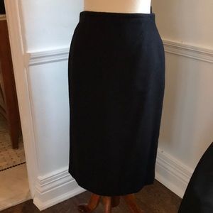 Worth Collection black cashmere pencil skirt